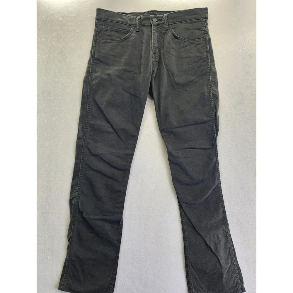 Levis‎ 513 Slim Fit Jeans Mens Black Faded Denim Pants 34x34